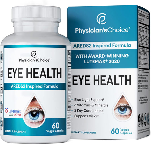 Areds 2 Eye Vitamins - Lutein, Zeaxanthin & Bilberry Extract - 60 count