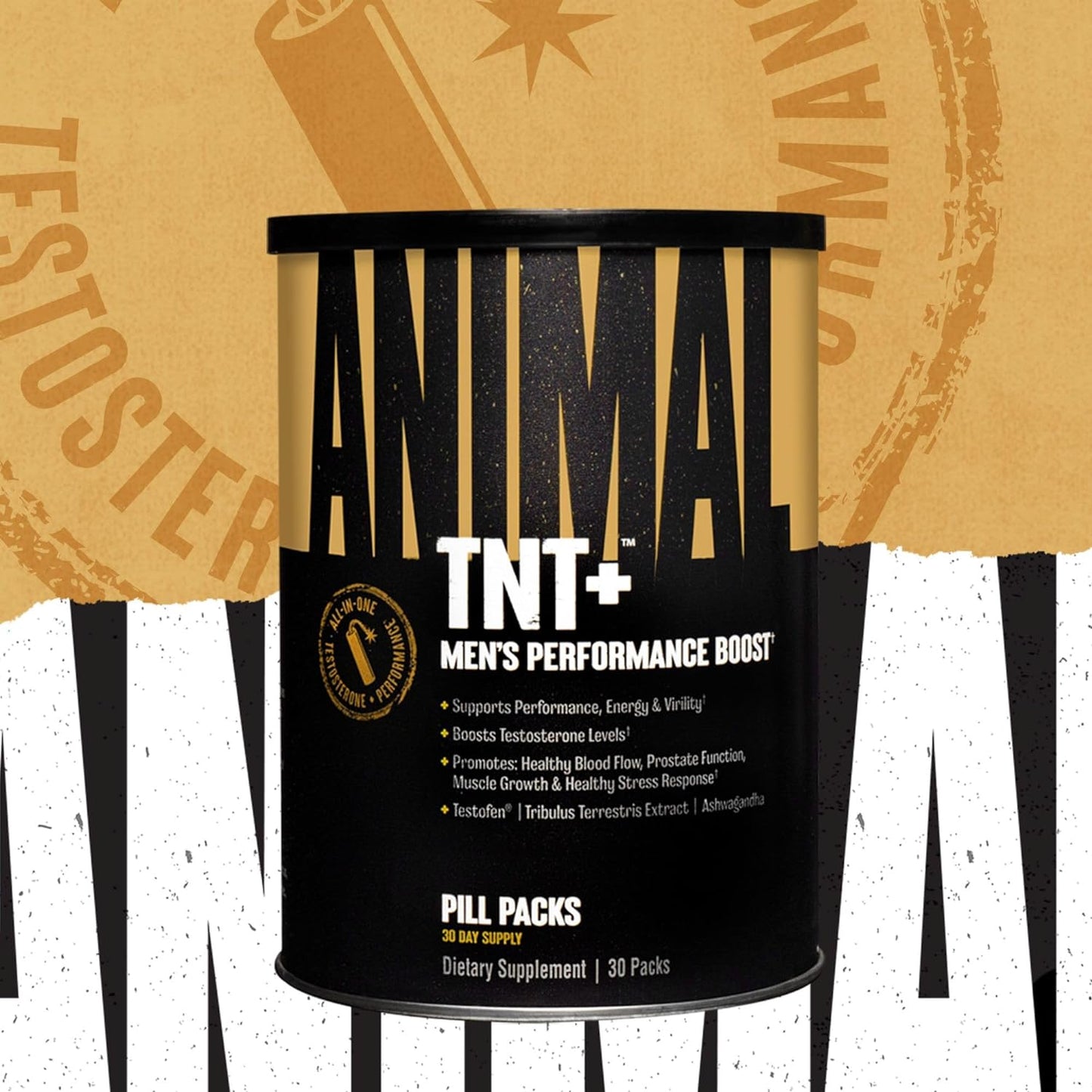 Animal TNT+ - Mens Support, Prostate Support, Adaptogen & Stress Support, Nitric Oxide