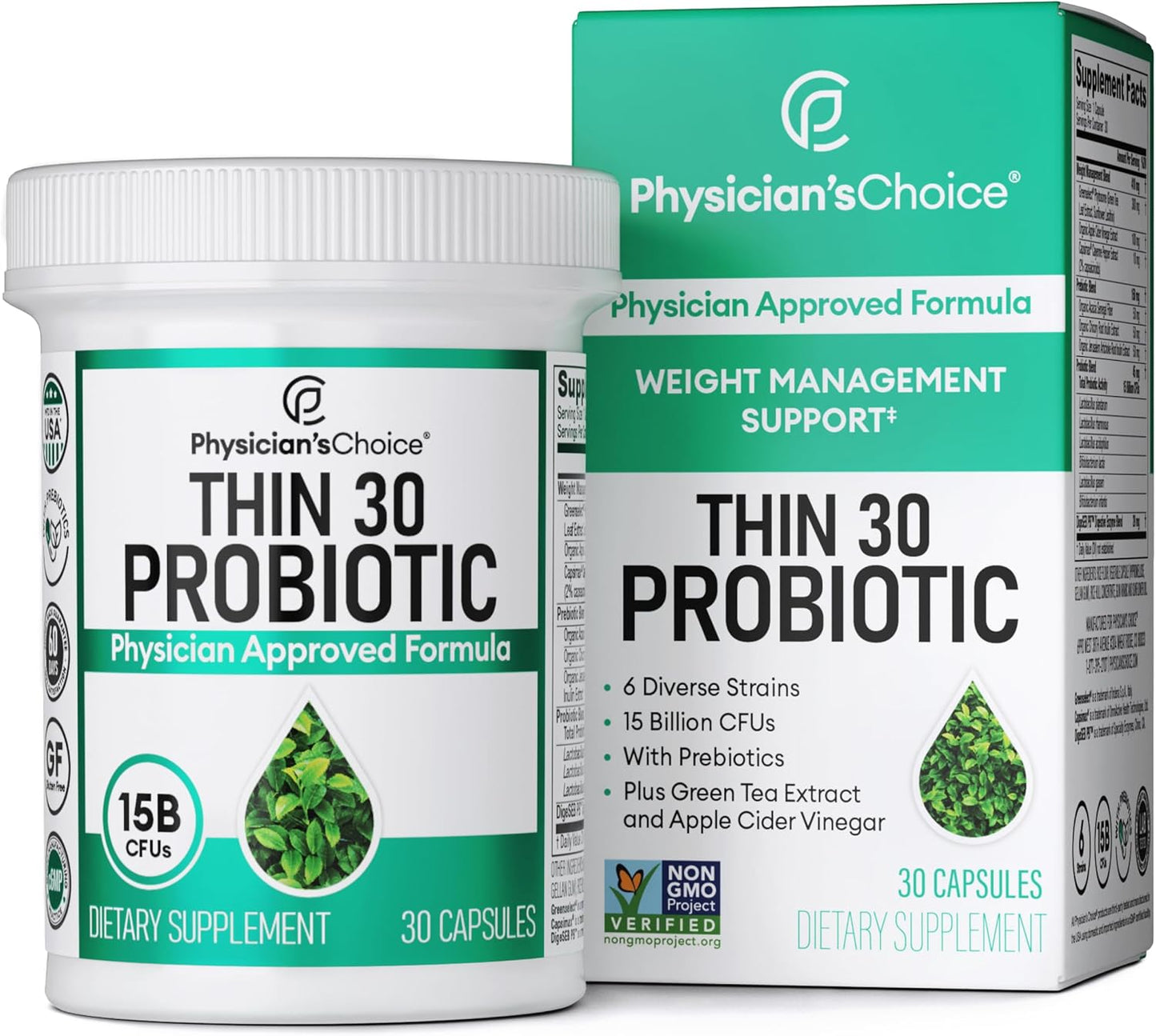 Physician's CHOICE Probiotics for Weight Management & Bloating- 30 count