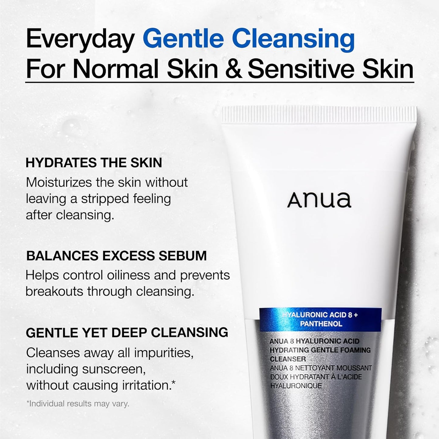 Anua Hydrating Gentle Foaming Cleanser - 5.07fl oz