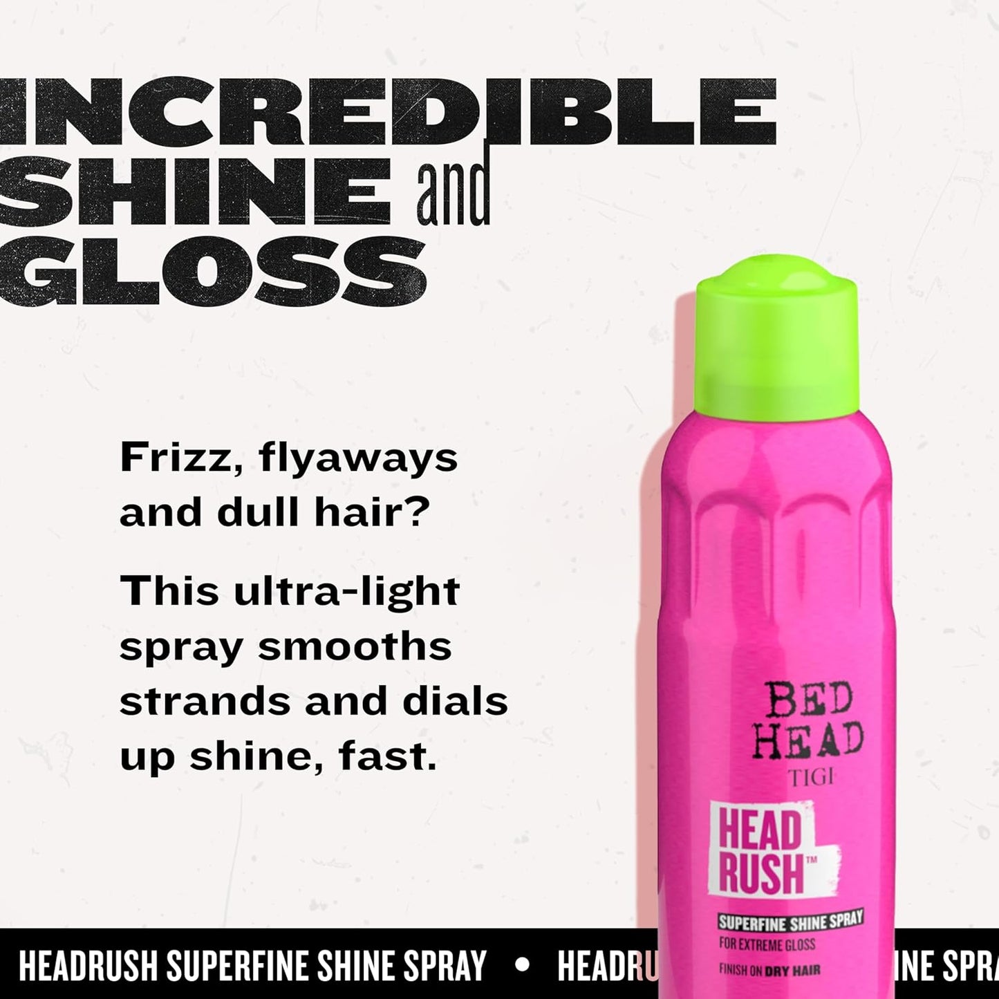 Bed Head by TIGI Headrush Fragrance & Shine Finishing Spray - 5.3 oz