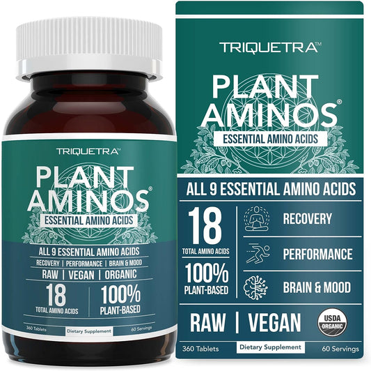 Plant Aminos Organic Essential Amino Acids  360 Tablets