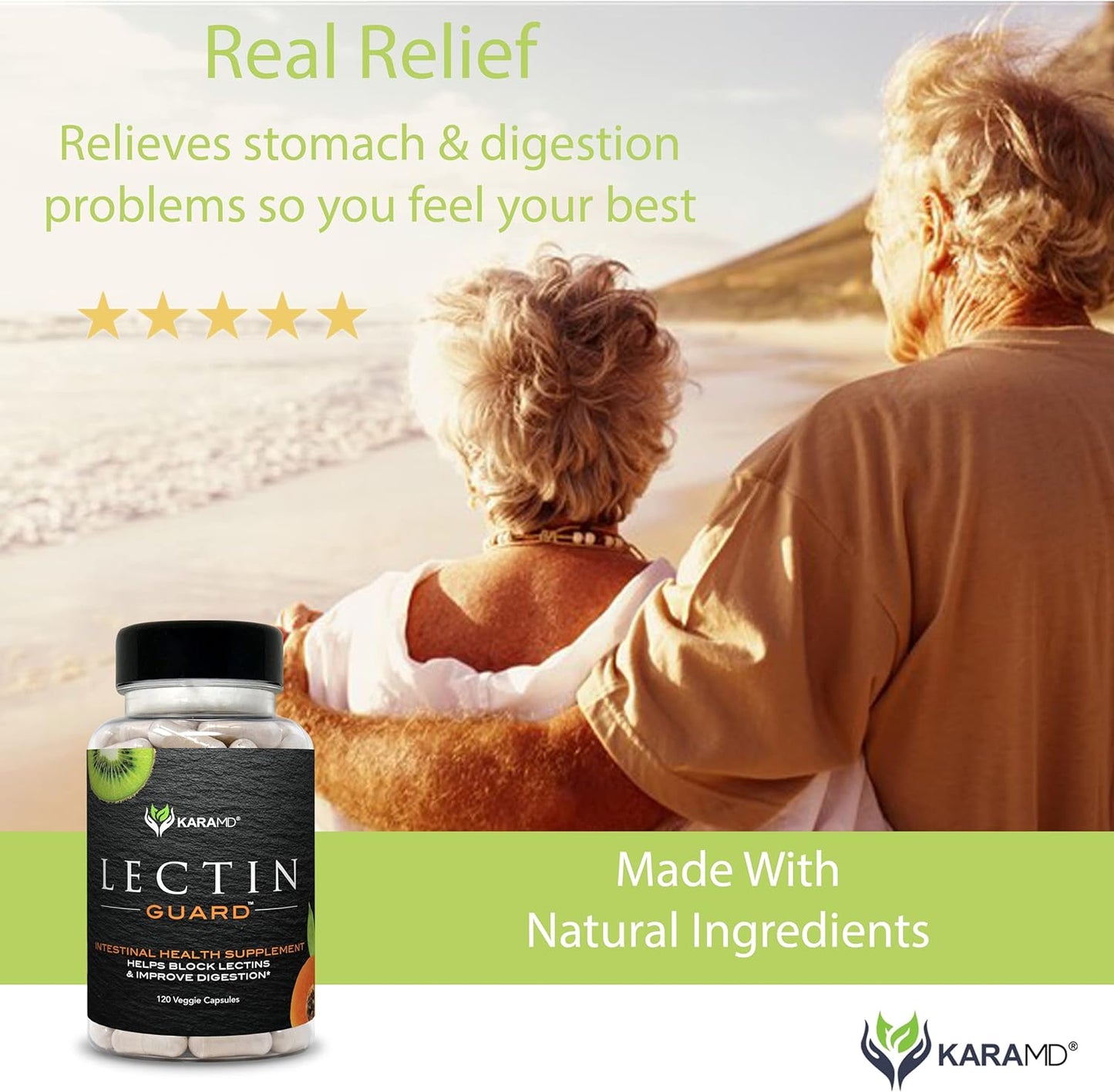 KaraMD Lectin Guard  Lectin Blocker Gut & Colon Health Supplement 120 capsules