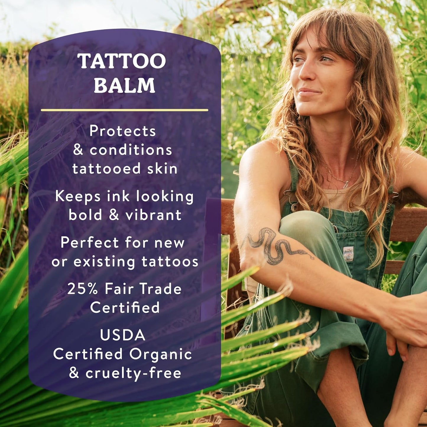 Badger Tattoo Balm, Organic Tattoo Aftercare - 2 oz Tin