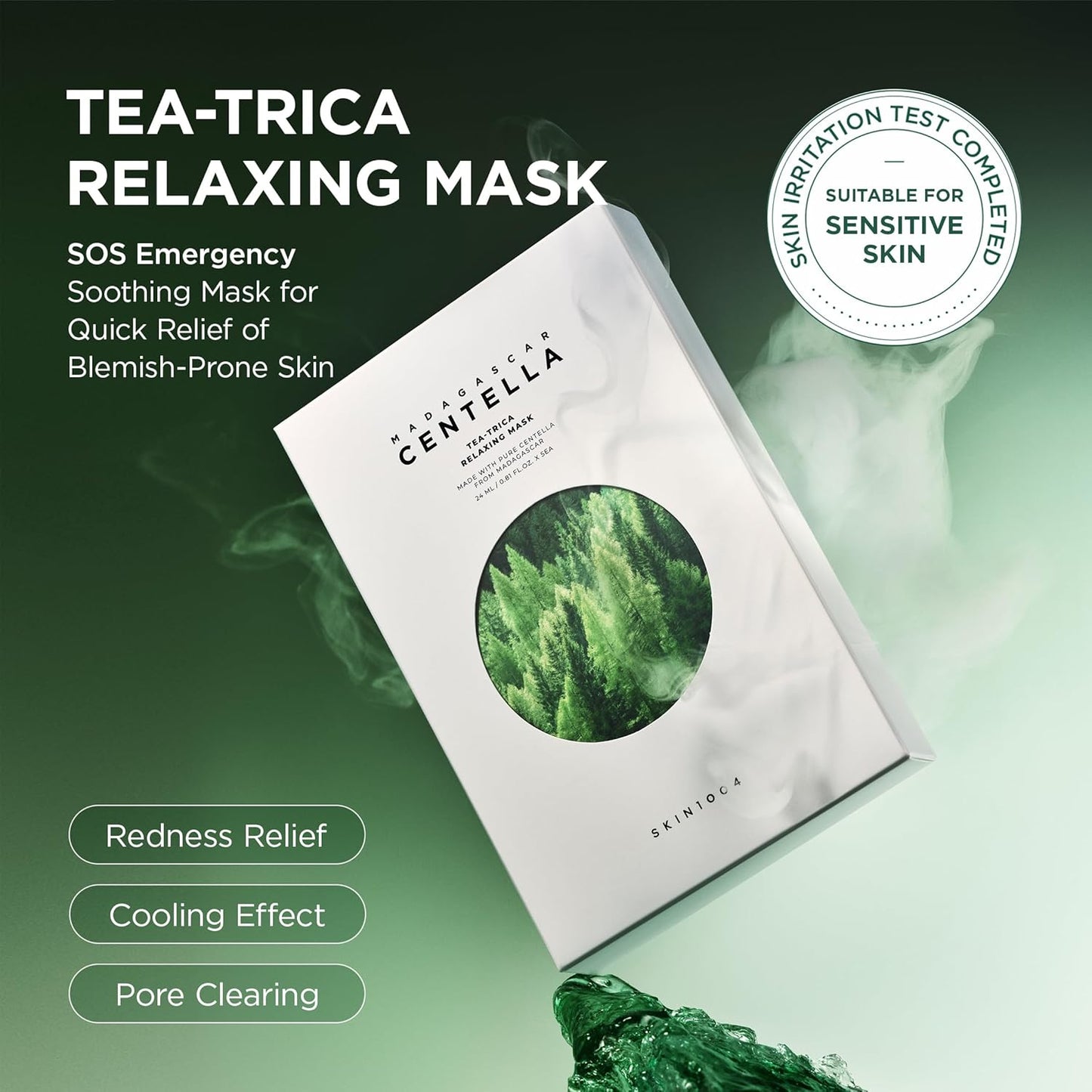 SKIN1004 Madagascar Centella Tea-Trica Relaxing Mask - 0.81 fl oz