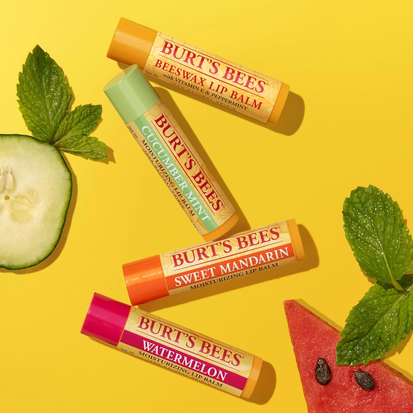 Burt's Bees Lip Balm - Original Beeswax, 4 Tubes, 0.15 oz.