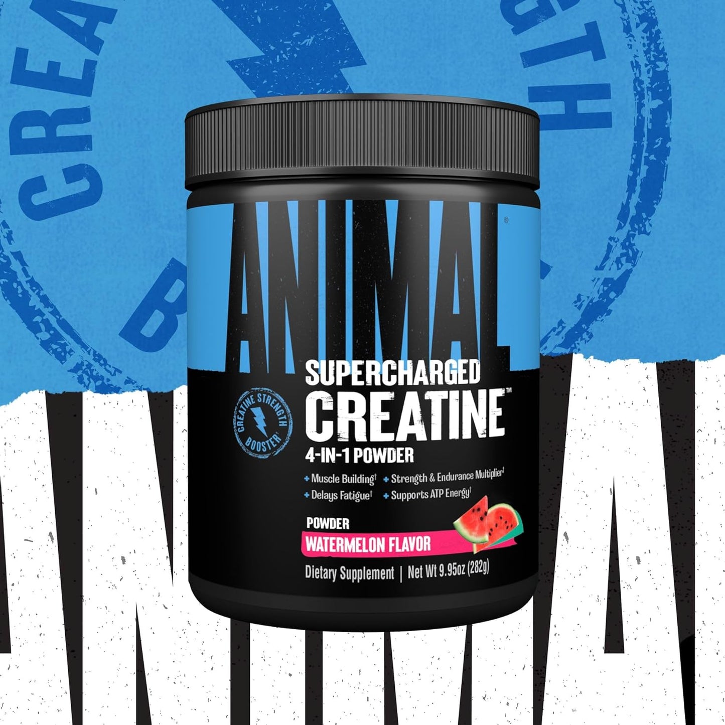 Animal Supercharged Creatine Powder - Enhanced Creatine Monohydrate Supplement 9.95 OZ
