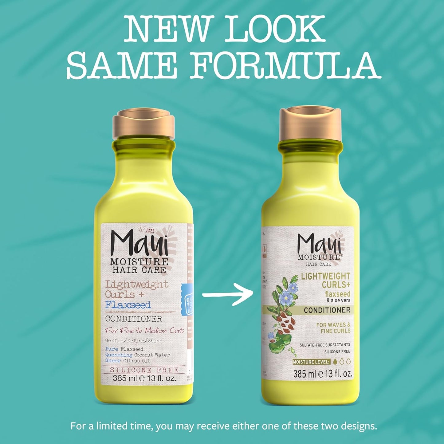 Maui Moisture Lightweight Curls + Flaxseed Conditioner, 13 Fl Oz