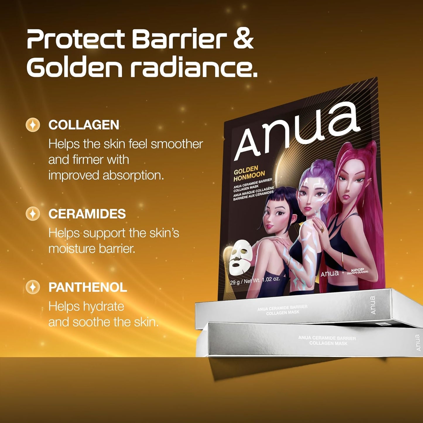 ANUA Ceramide Barrier Collagen Mask - 4ea