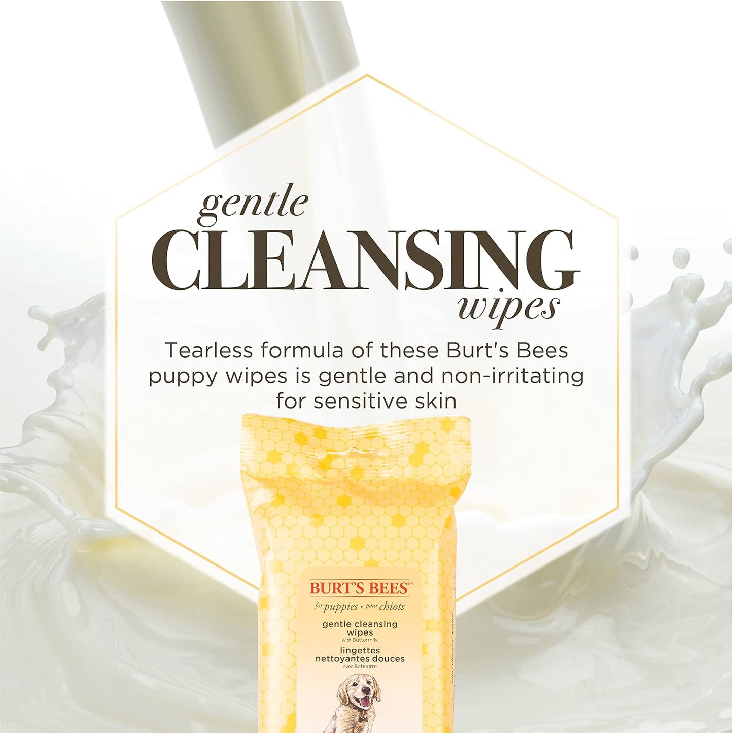 Burt’s Bees for Pets Gentle Cleansing Puppy Wipes - 50 Count