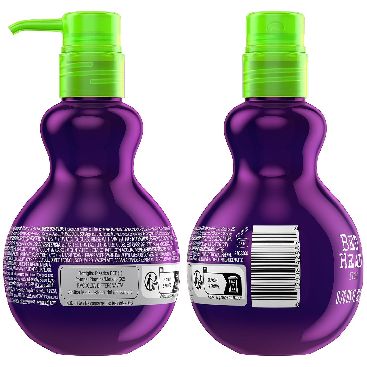 TIGI Bed Head Curl Cream, Foxy Curls 2-Pack –6.76 Oz