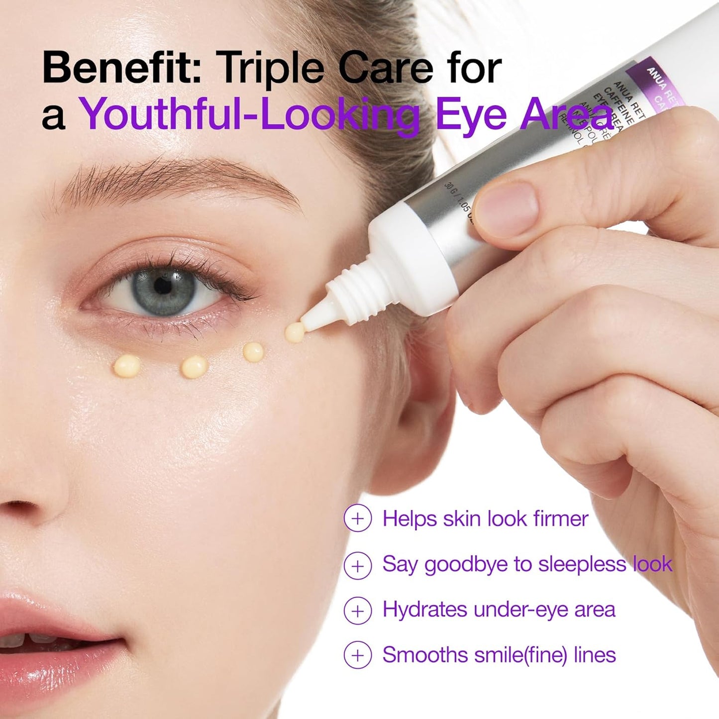 Anua Retinol 0.1 Caffeine Revitalizing Eye Cream - 1.05 fl oz