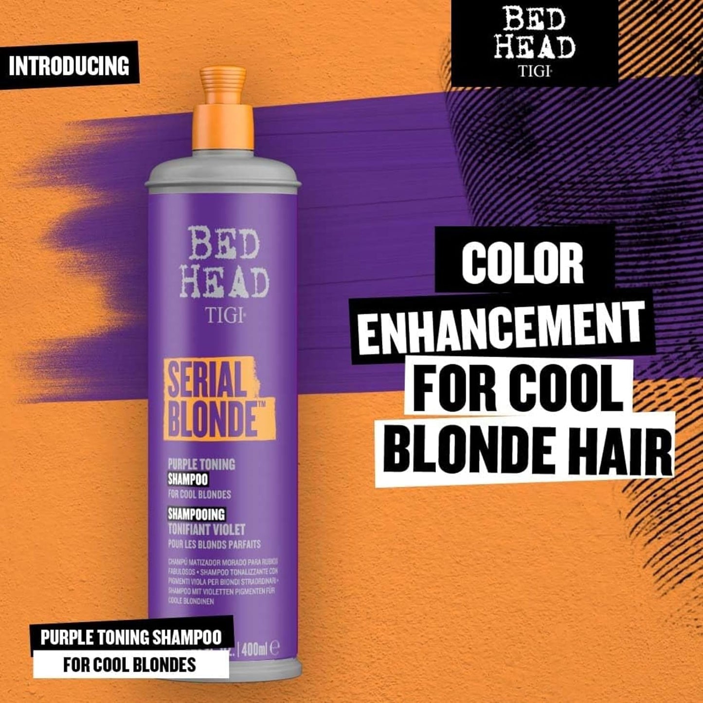 Bed Head by TIGI Serial Blonde Purple Toning Shampoo - 13.53 fl oz
