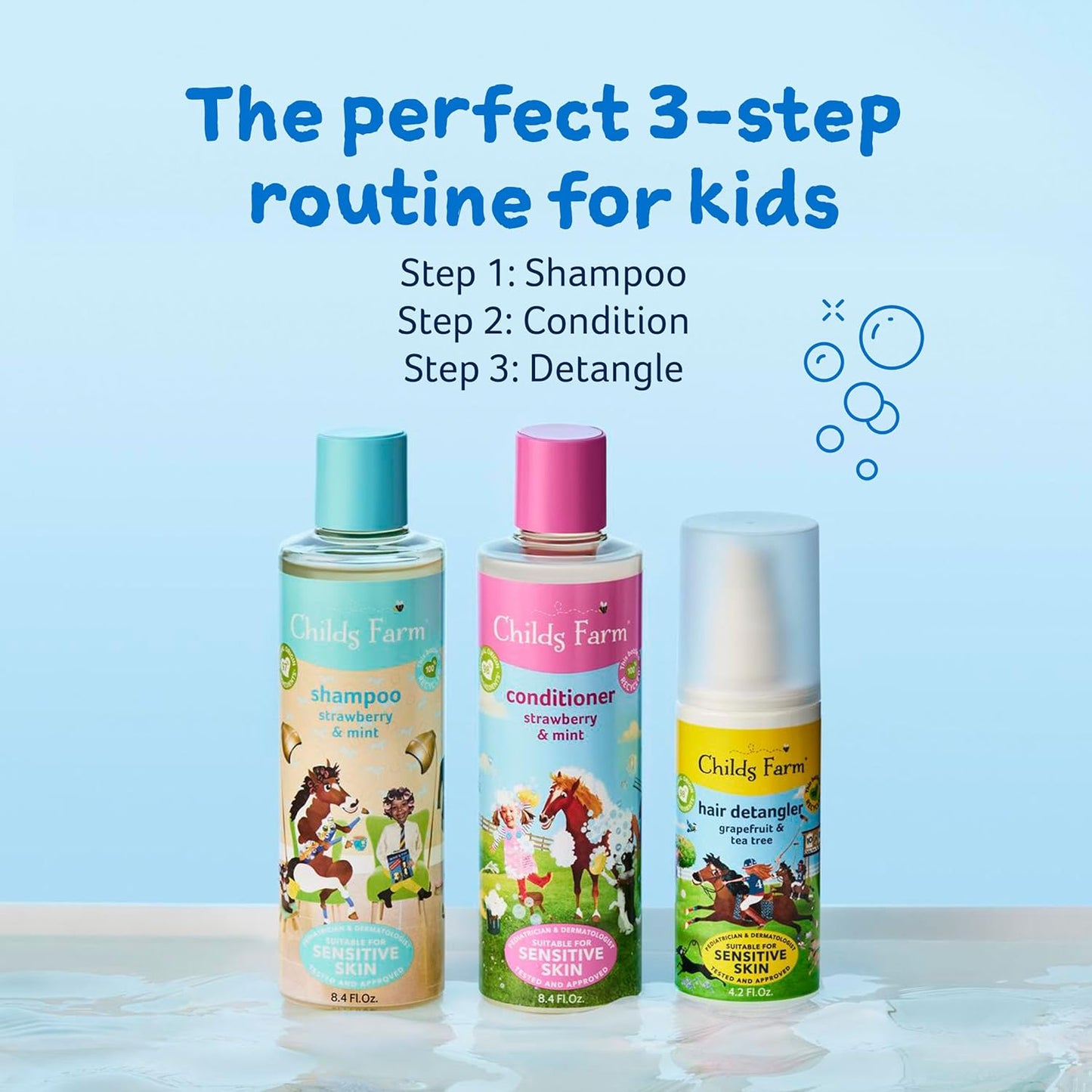 Childs Farm, Kids Shampoo for Dry,Strawberry & Organic - 8.4 Fl Oz
