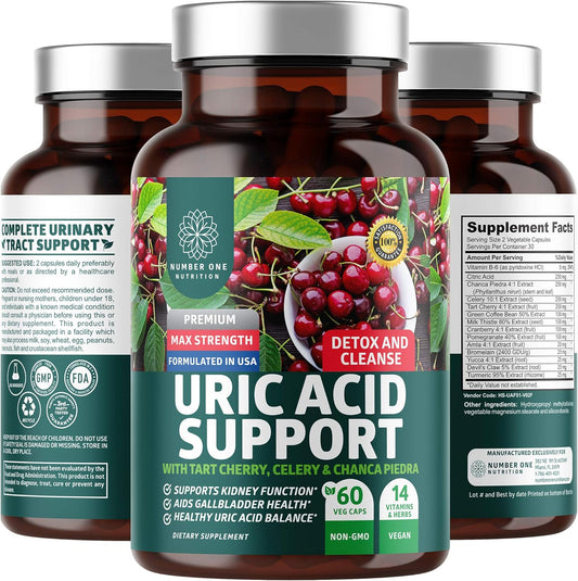 N1N Premium Uric Acid Support Supplement 60 Veg Caps