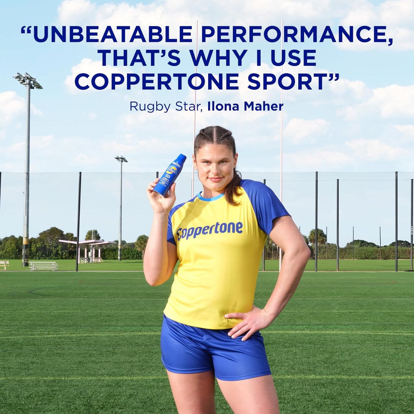 Coppertone Sport Sunscreen Spray SPF 50, 5.5 Oz Bottle, Pack of 3