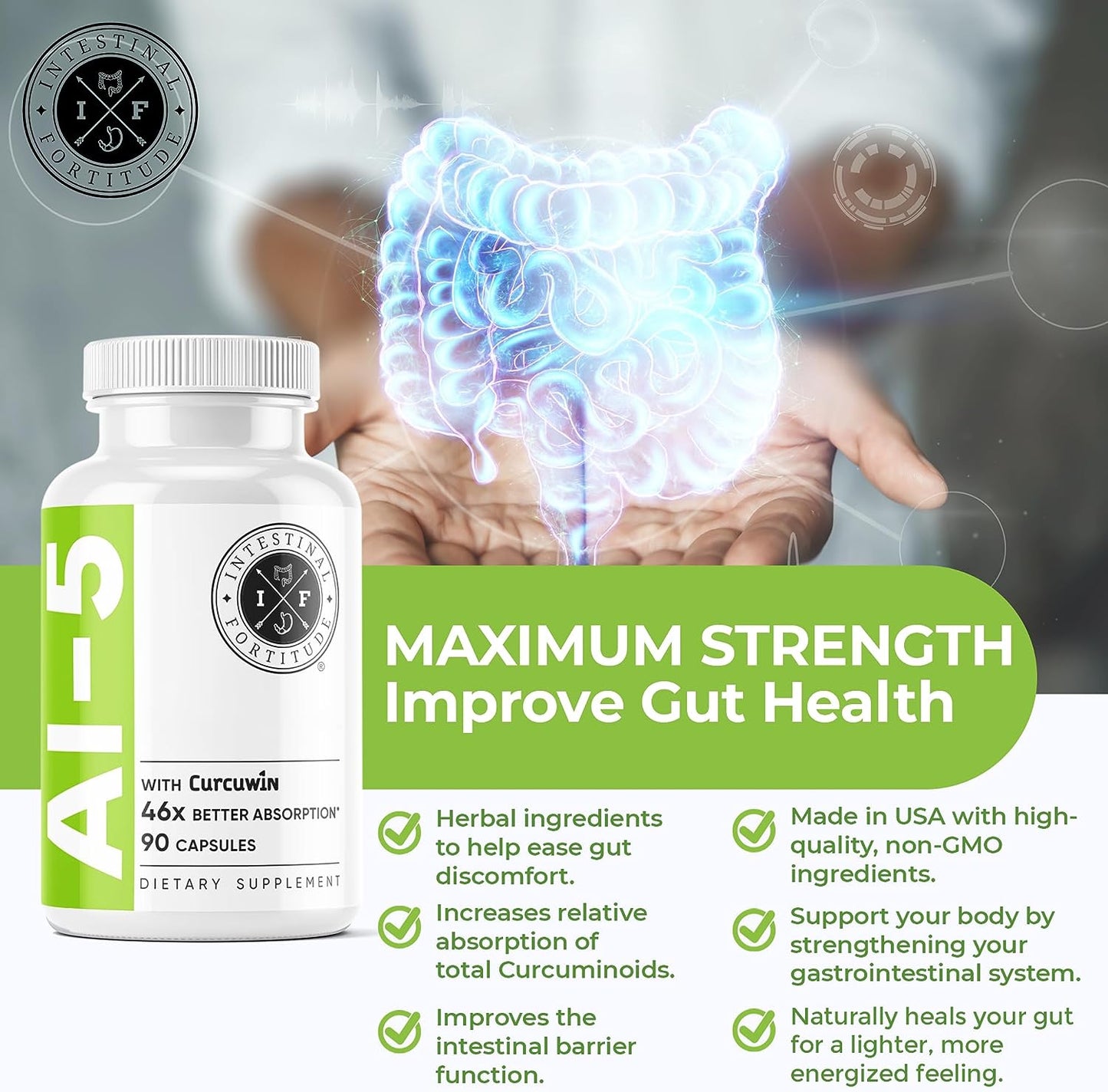 Intestinal Fortitude  Digestive Herbal Supplement