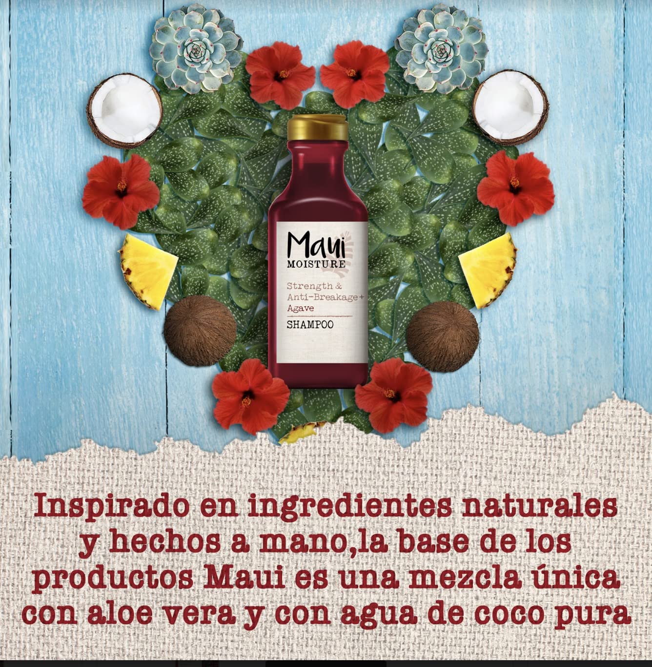 Maui Moisture Strength & Anti-Breakage + Moisturizing Agave Shampoo -13 fl oz