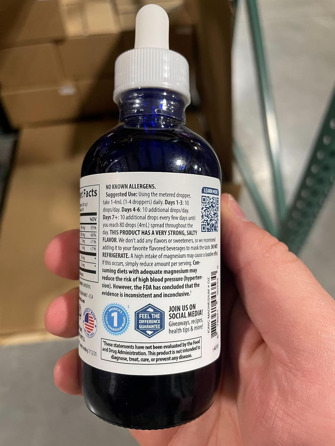 Trace Minerals | Liquid Ionic Magnesium 400 mg 4 fl oz