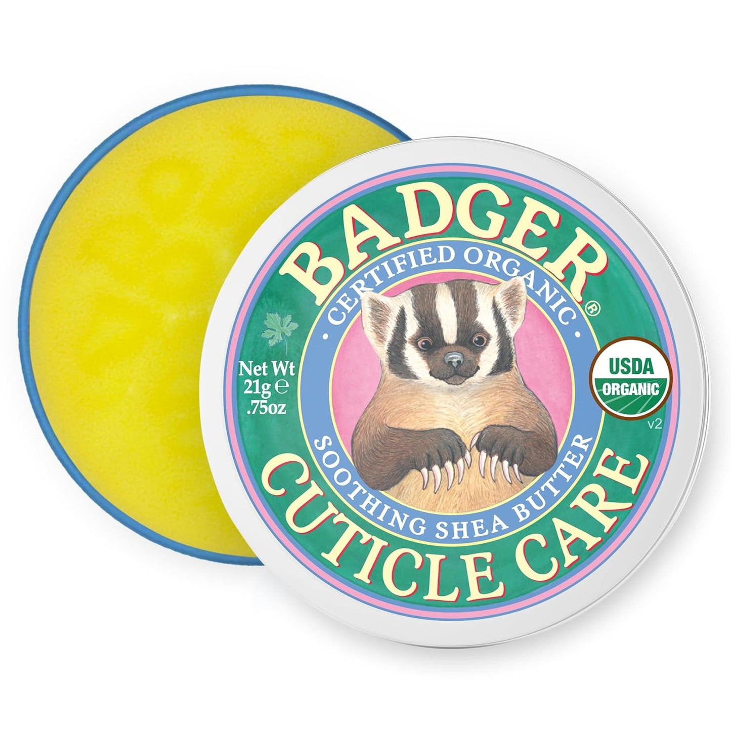 Badger Cuticle Cream, Deep Hydration for Dry,  .75oz Tin