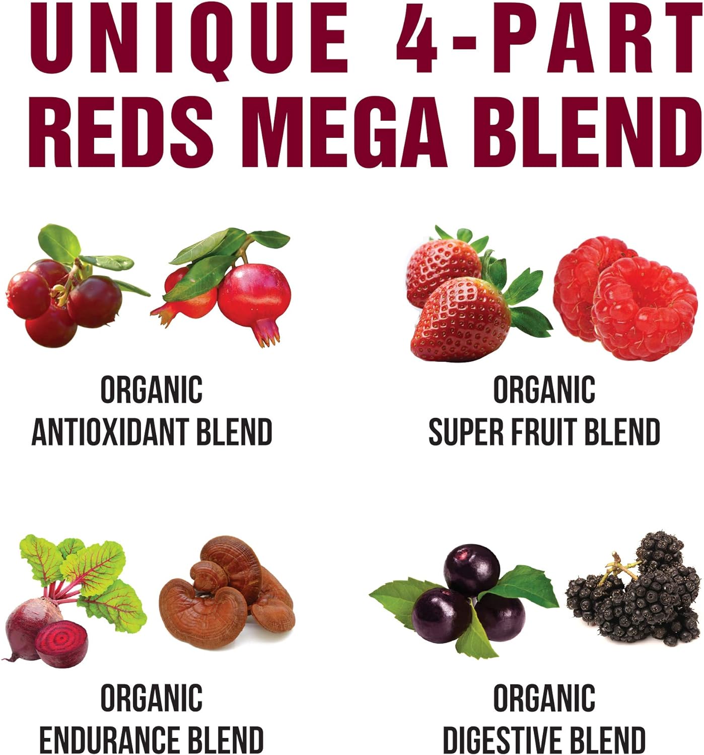 Organic Reds Superfood Powder. Best Tasting Organic Red Juice Super Food