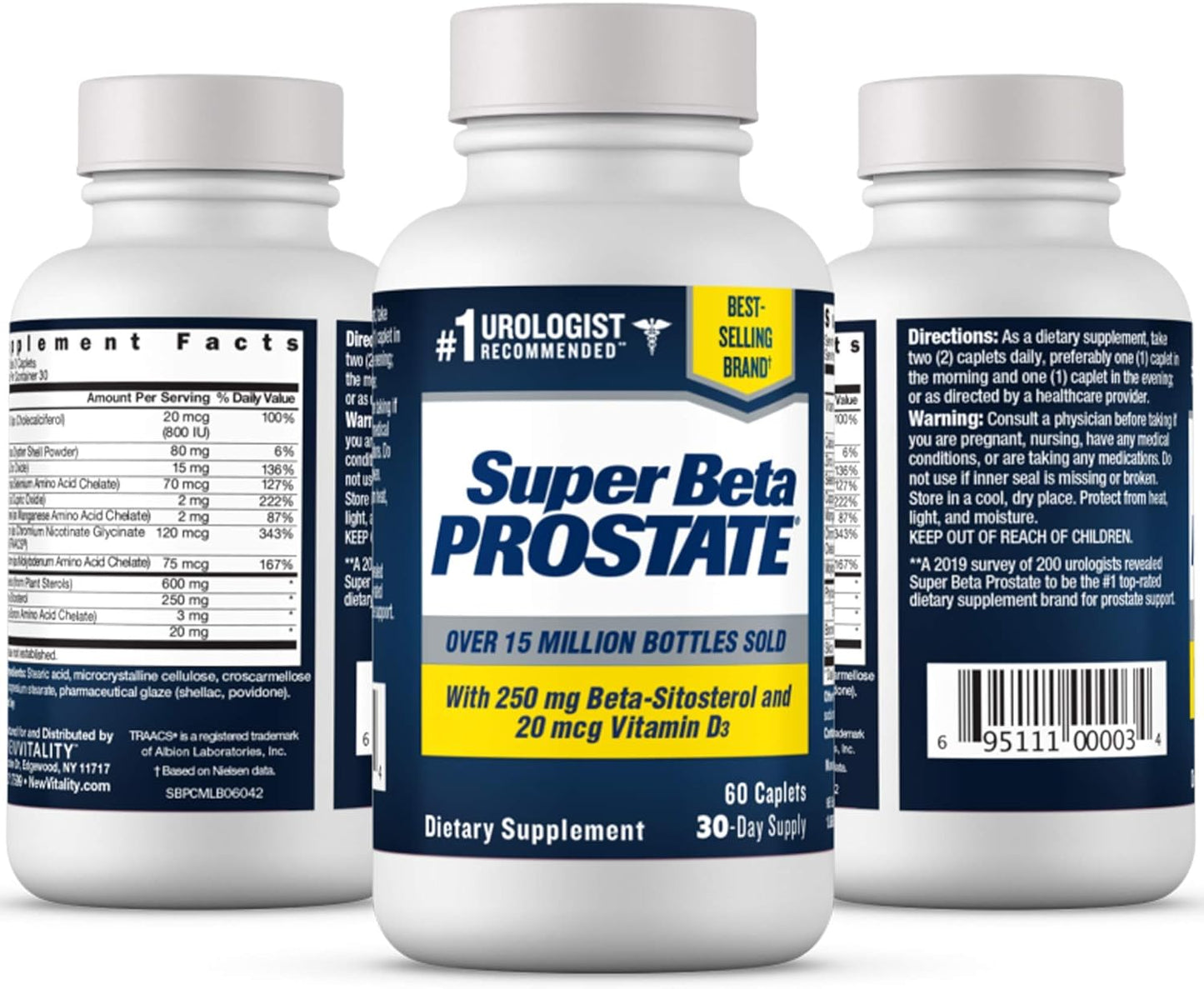 New Vitality Super Beta Prostate Support Supplement for Men's Health