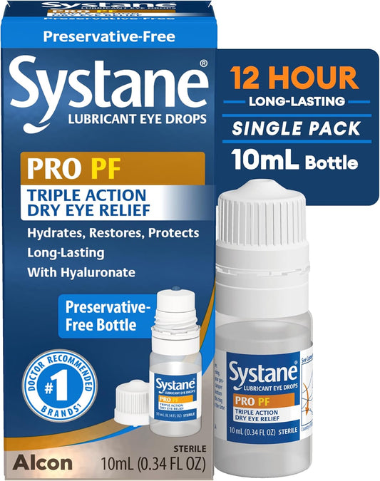 Systane Pro PF Dry Eye Relief Preservative Free Lubricant Eye Drops - 10 mL