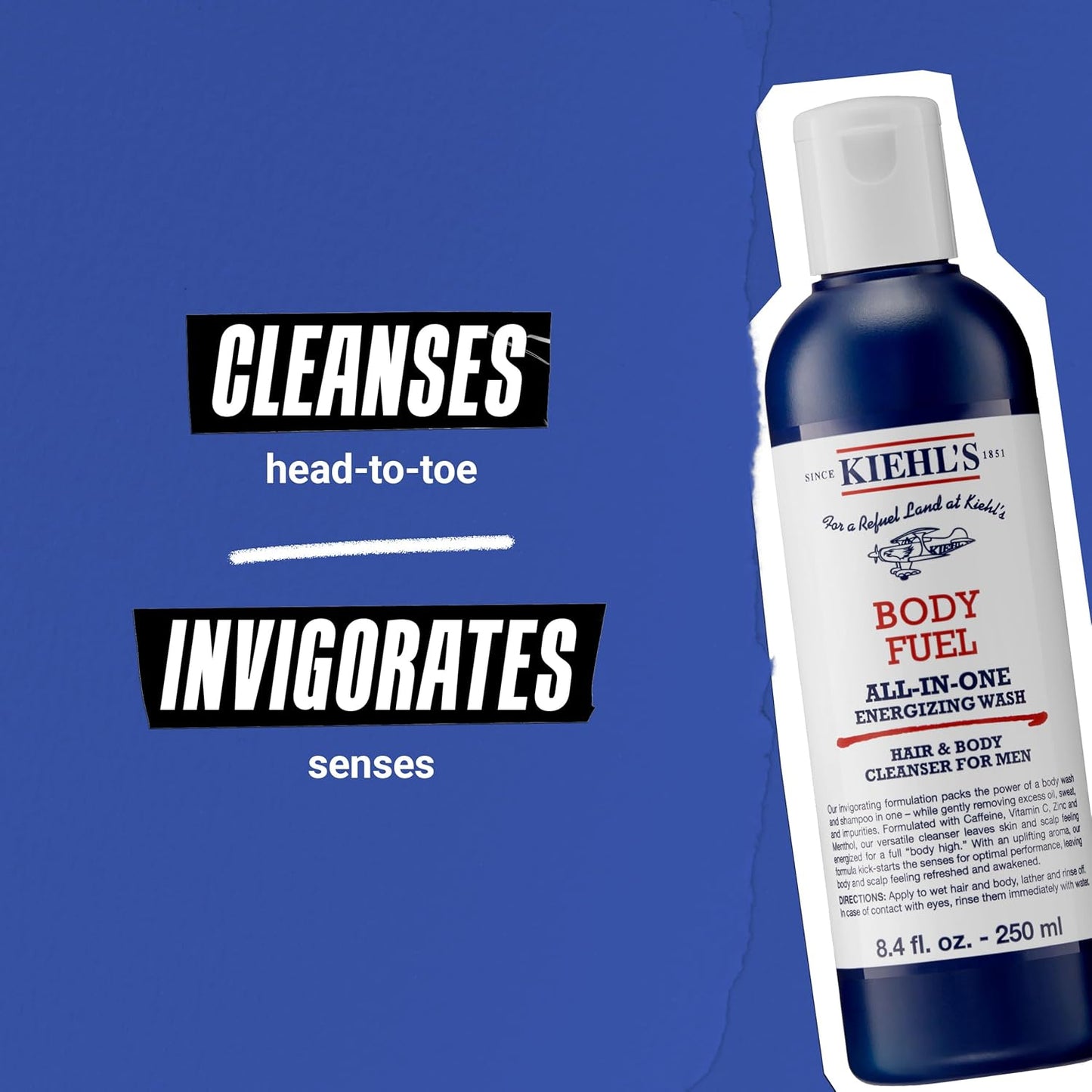 Kiehl's Body Fuel All-in-One Energizing Body Wash ,8.4 fl 0z