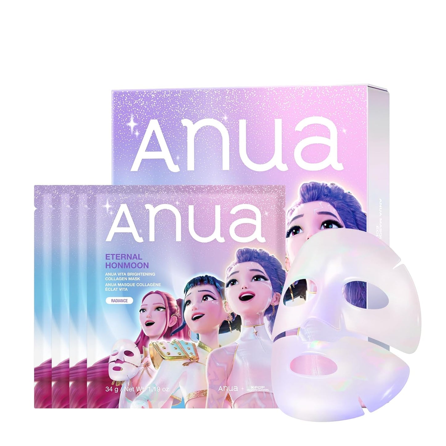 ANUA Vita Collagen Mask, Hydrogel Face Mask  - 4ea