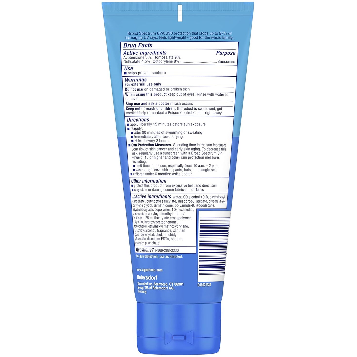 Coppertone Complete Sunscreen Lotion SPF 30 ,7 Fl Oz
