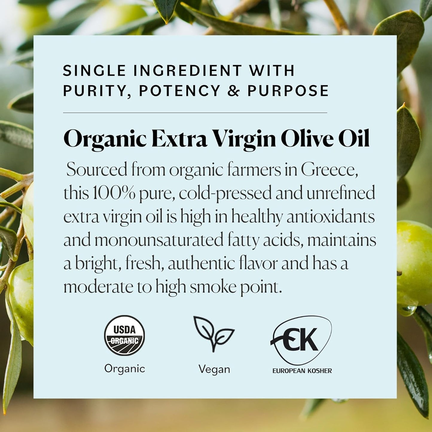 Sky Organics USDA Organic Extra Virgin Olive Oil,  16.9 oz