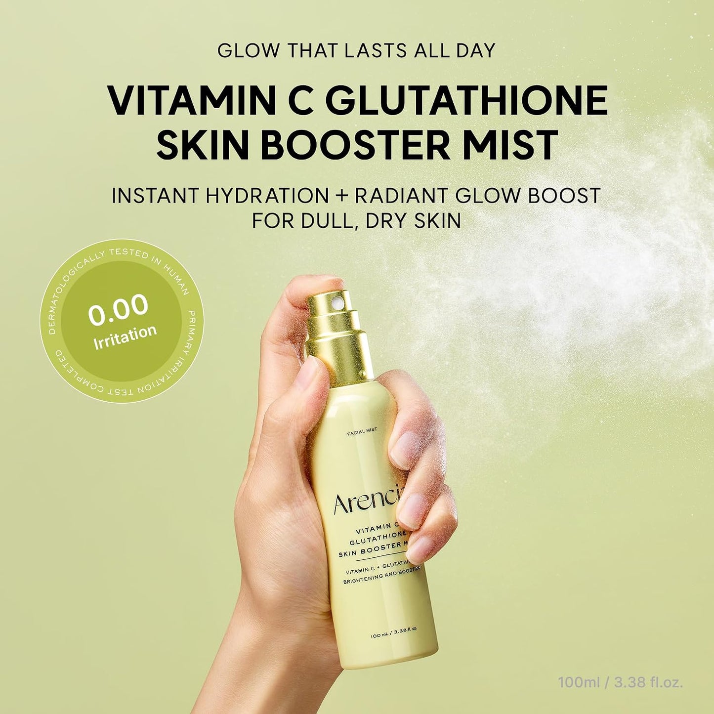 ARENCIA Vitamin C & Glutathione Skin Booster Mist - 3.38 fl oz