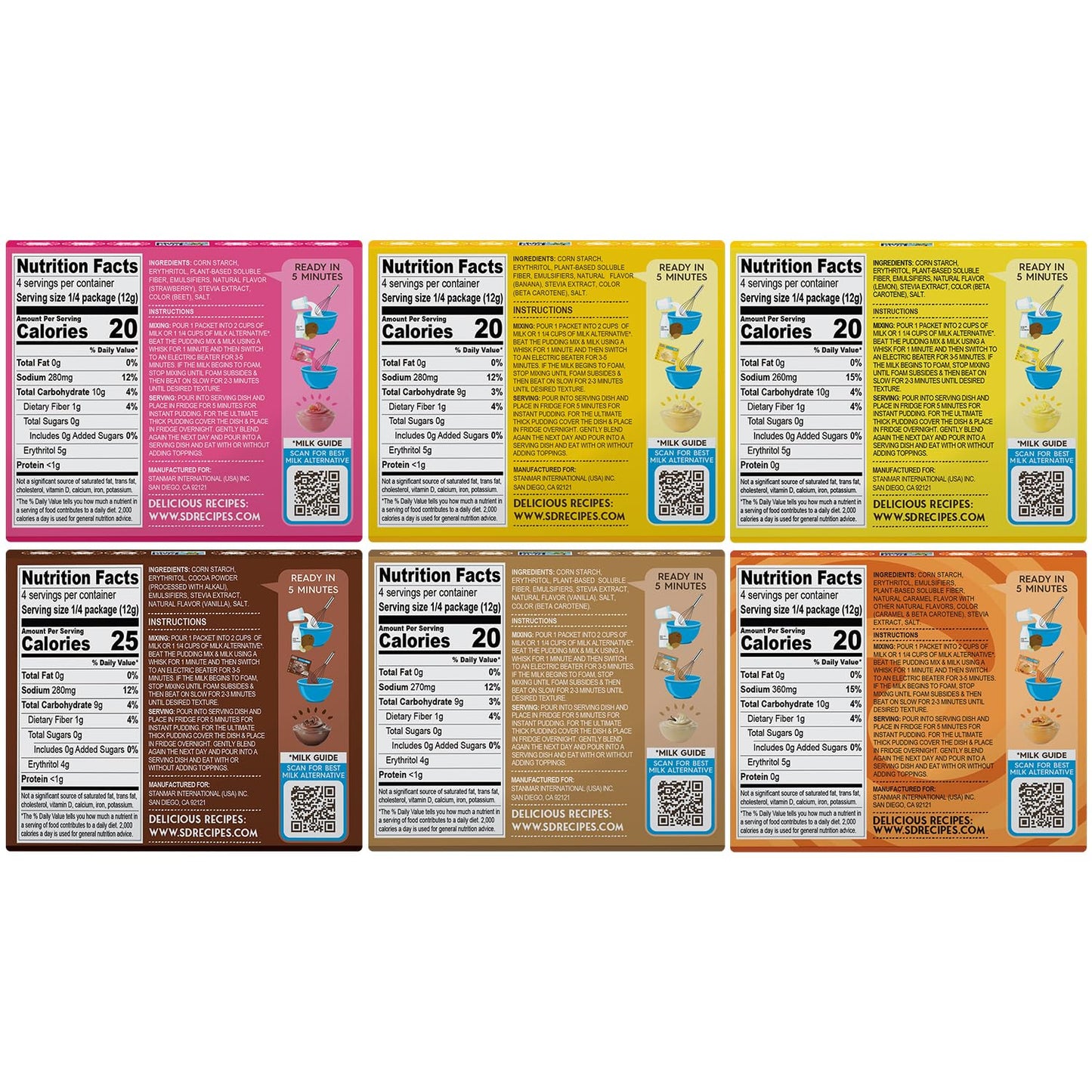 Simply Desserts Variety  6-Pack - 1.7 Oz Ea