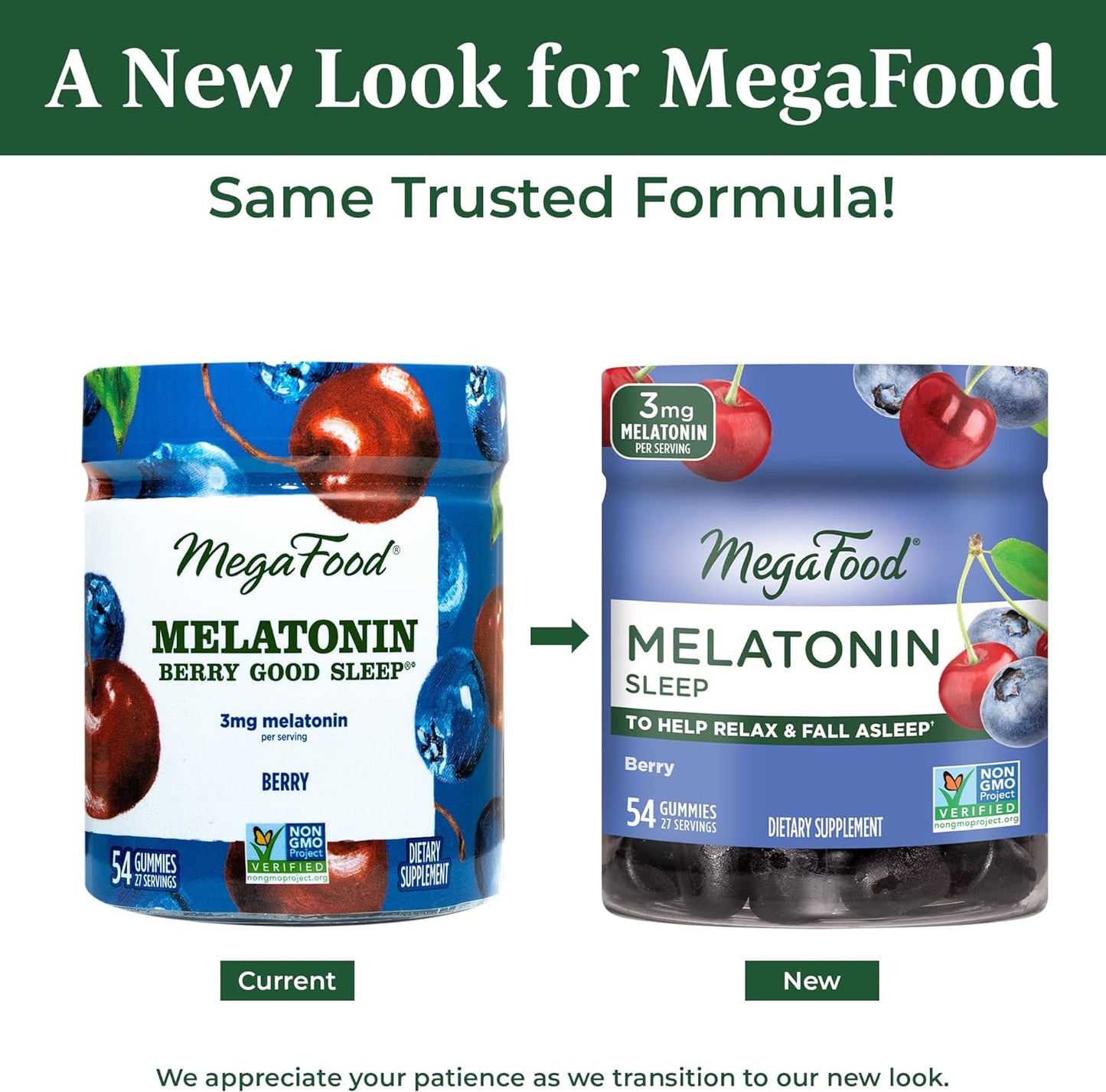 MegaFood Melatonin Gummies -54 count
