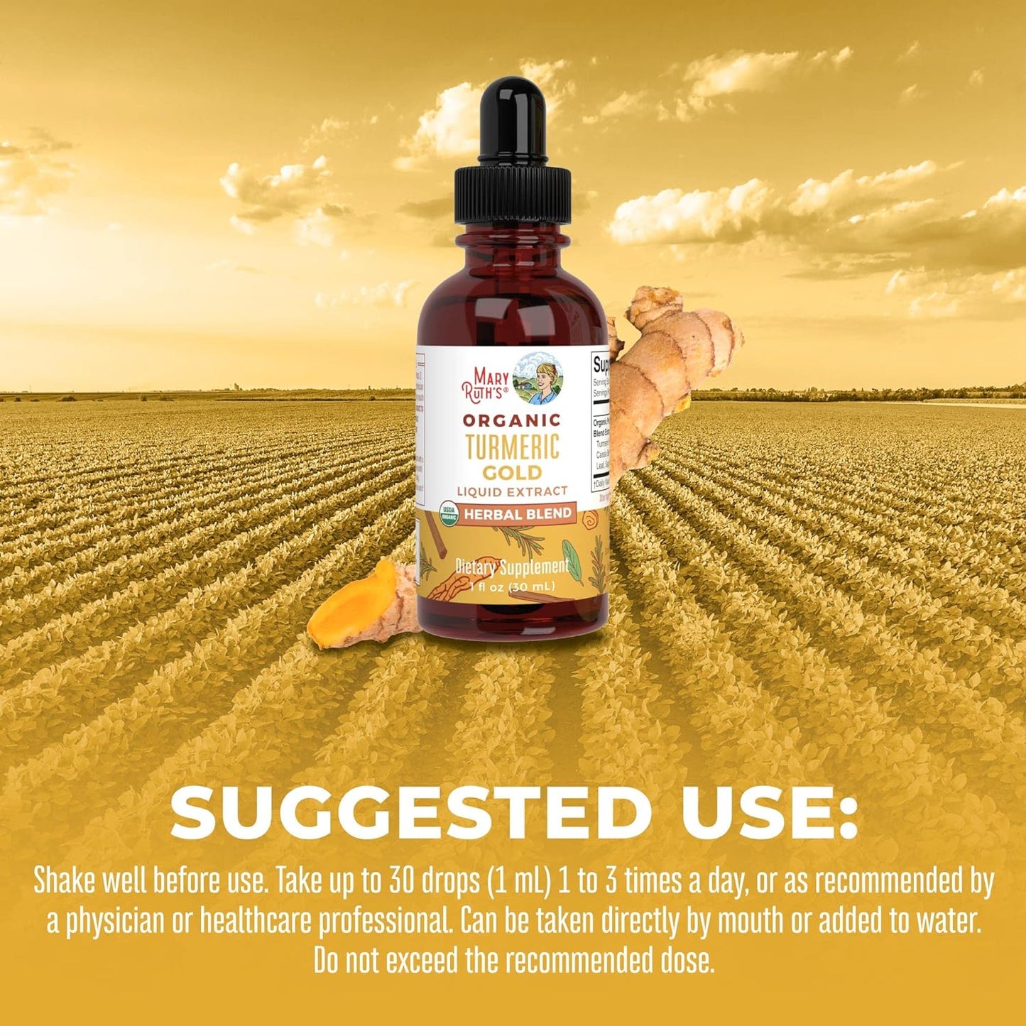 MaryRuth's Turmeric Gold Liquid Drops