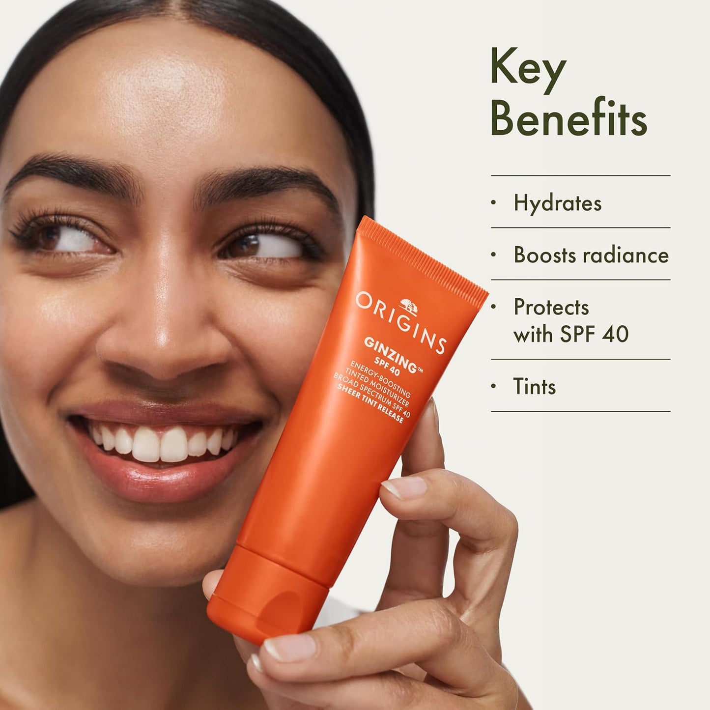 Origins GinZing Energy-Boosting Tinted Moisturizer with SPF 40 - 1.7 Fl Oz