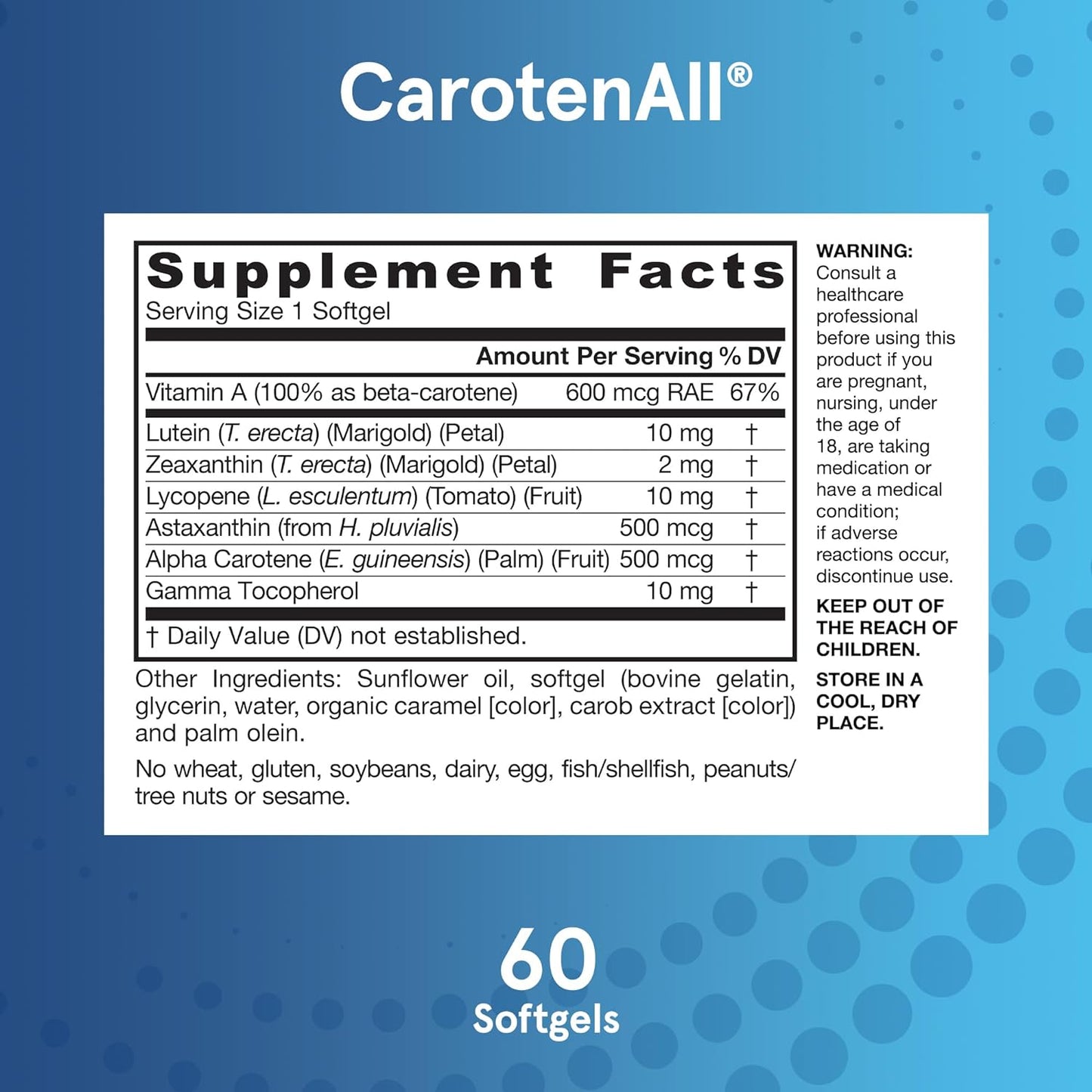 Jarrow Formulas CarotenAll - 60 Softgels