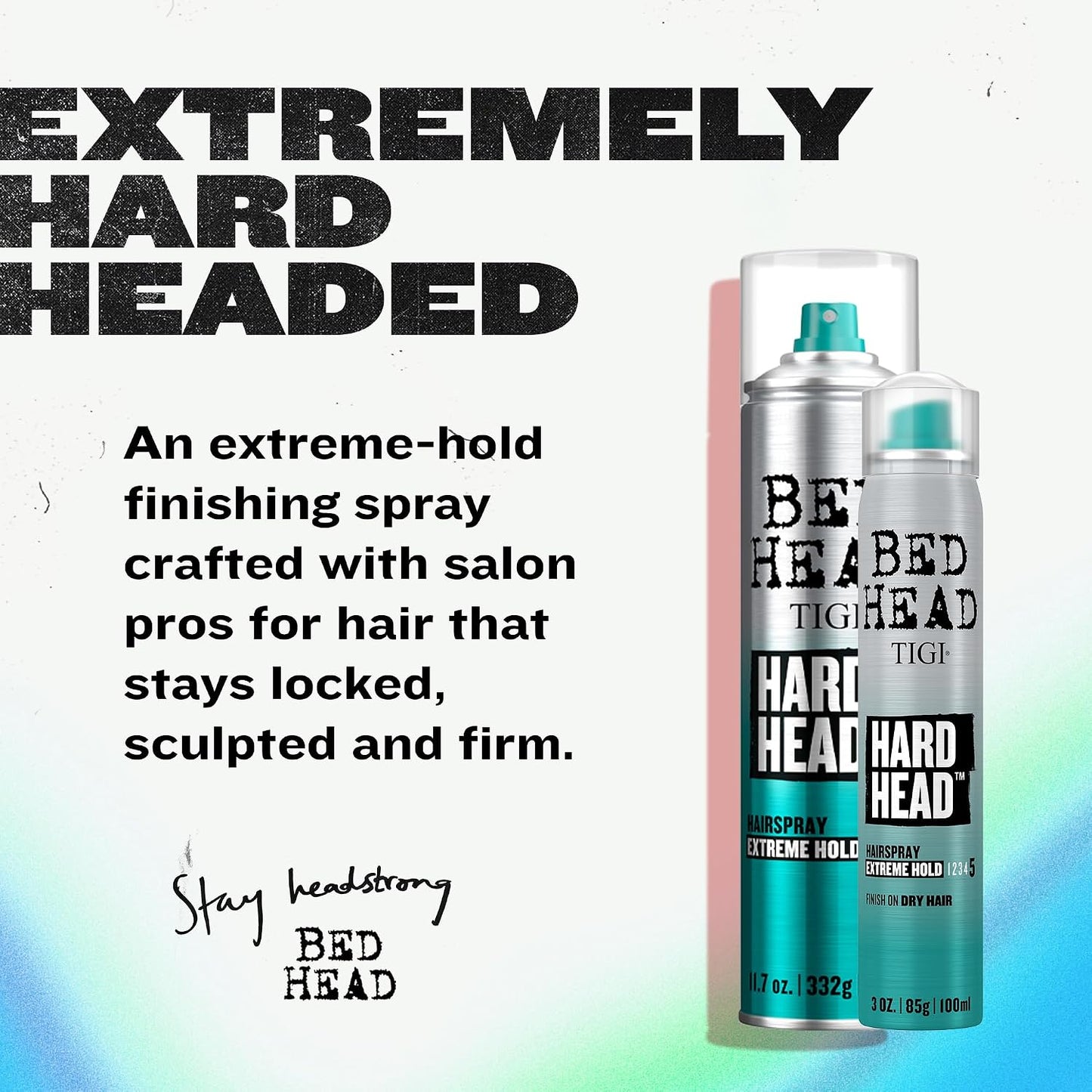 TIGI Bed Head Hard Head Hairspray, Travel-Size + Full-Size