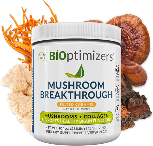 BiOptimizers – Mushroom Breakthrough - Salted Carame -286 g