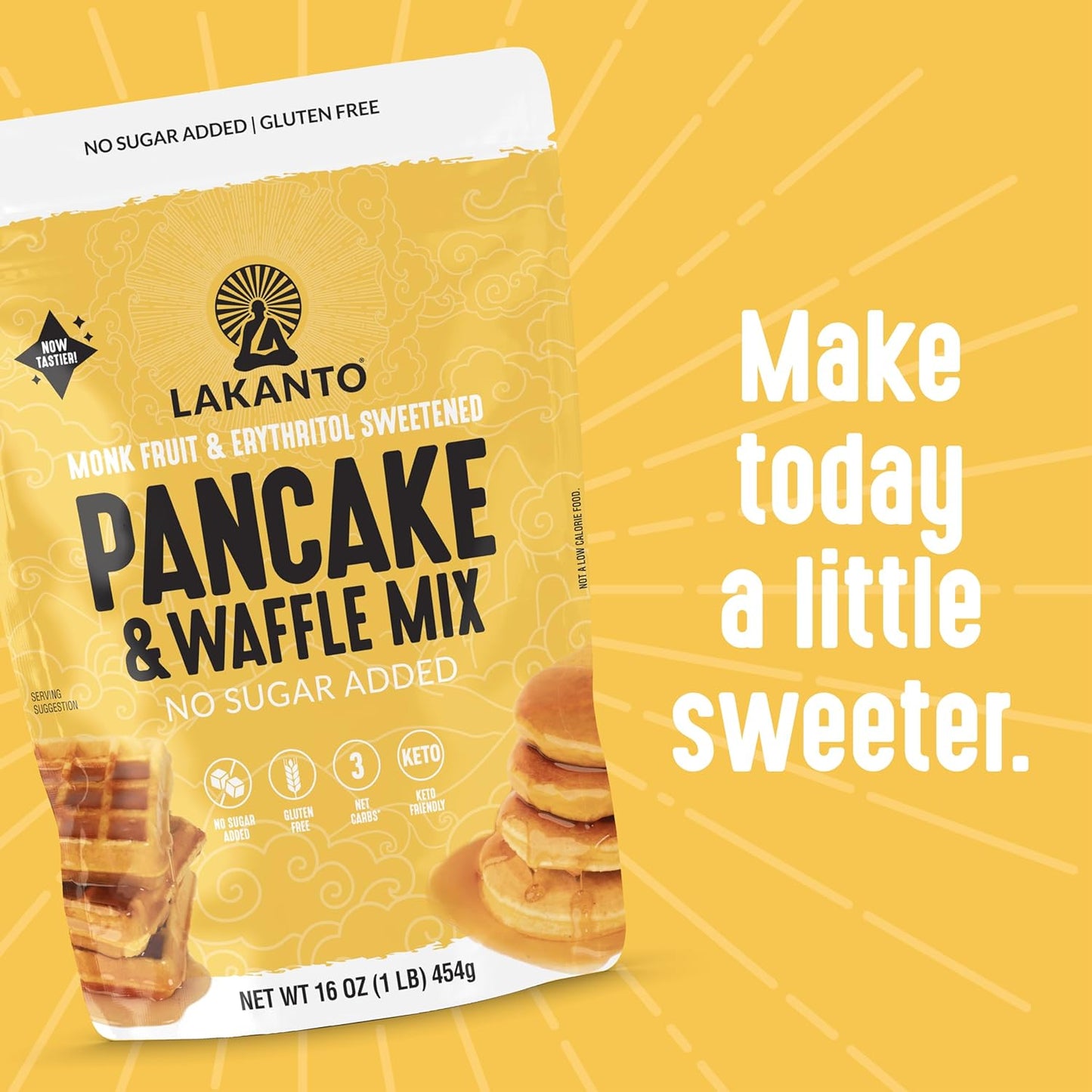 Lakanto Pancake and Waffle Mix - 16 oz