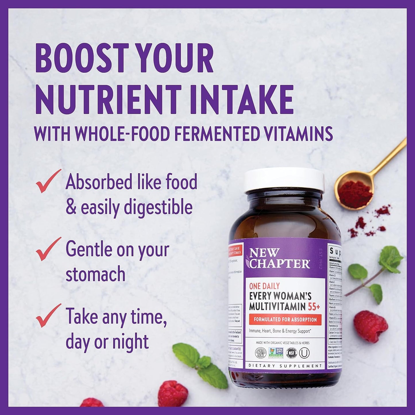 New Chapter Women's Multivitamin 50 Plus for Cellular Energy 72 count