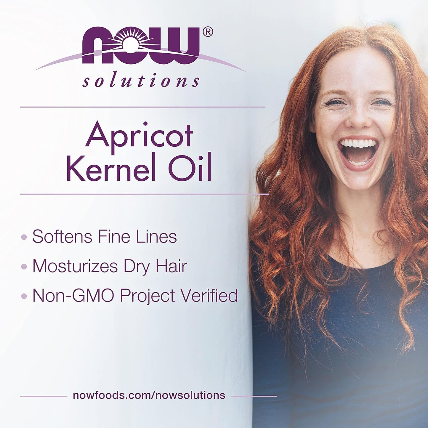NOW Solutions, Apricot Kernel Oil, Hair Moisturizer