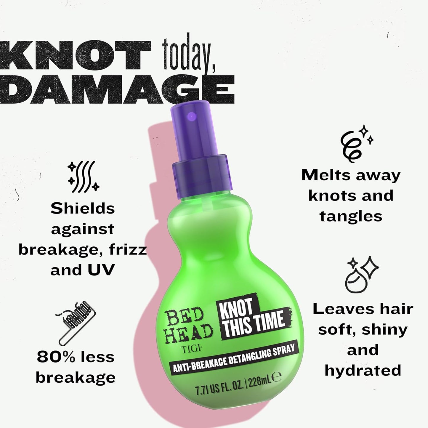 Bed Head by TIGI Knot This Time Anti-Breakage Detangling Spray - 7.71 fl oz