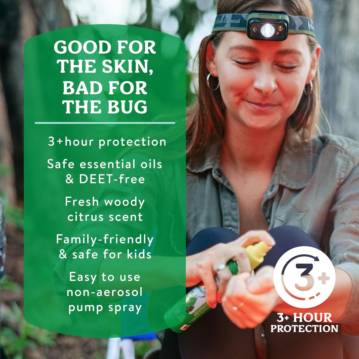 Badger Bug Spray, 3-Hour DEET-Free Mosquito Repellent -  2-Pack