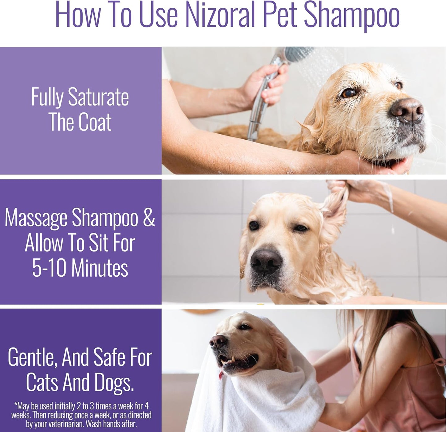 Nizoral Ketoconazole Pet Shampoo - 16 Oz, Chlorhexidine, Dogs & Cats