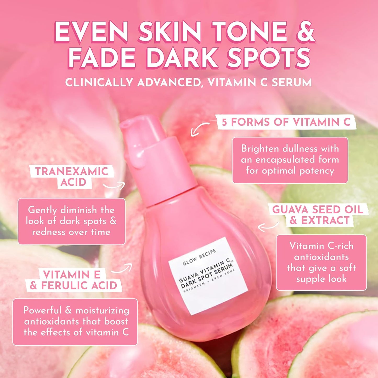 Glow Recipe Guava Vitamin C Serum for Sensitive Skin - 30 ml