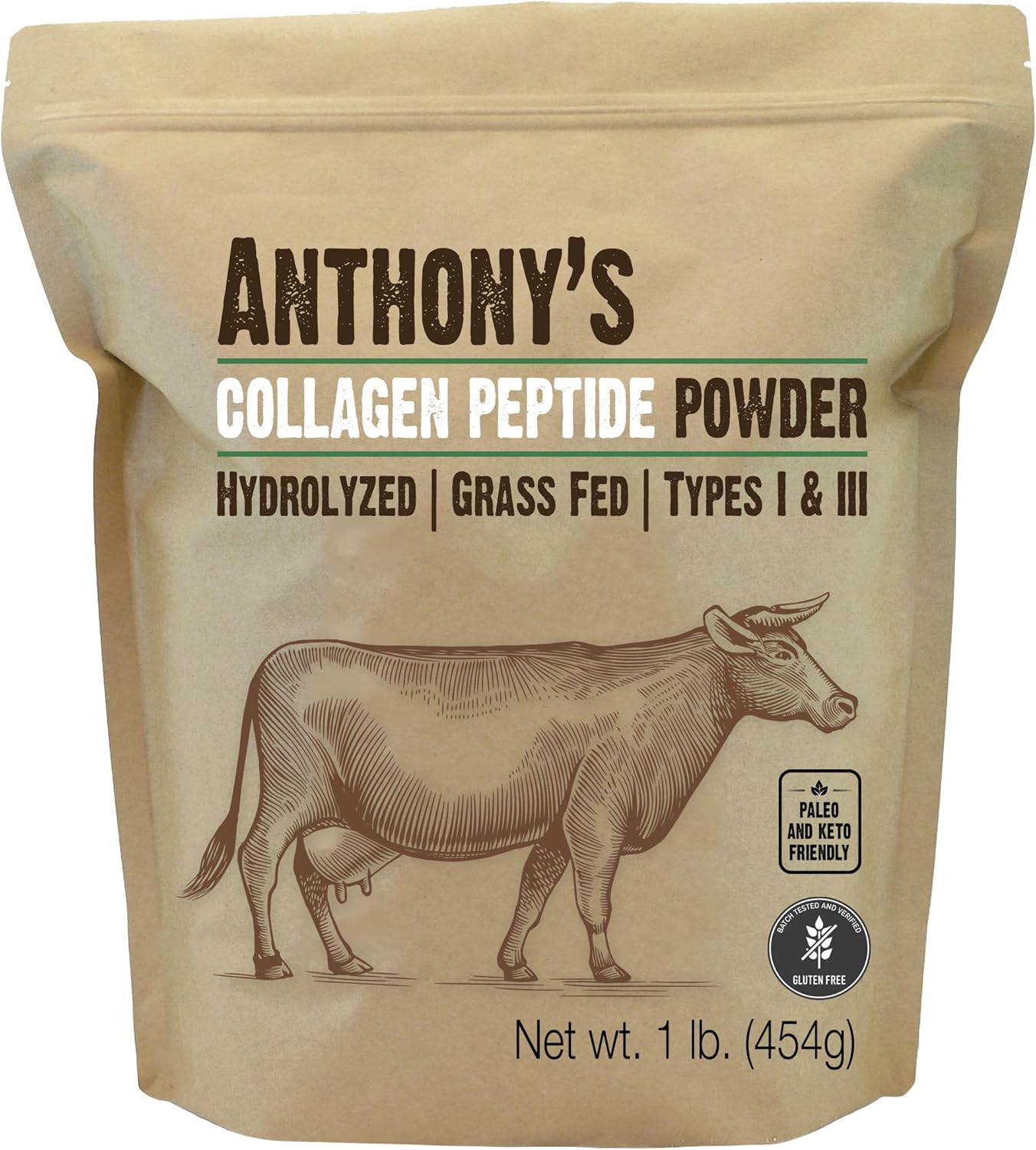 Anthony's Collagen Peptide Powder, 1 lb