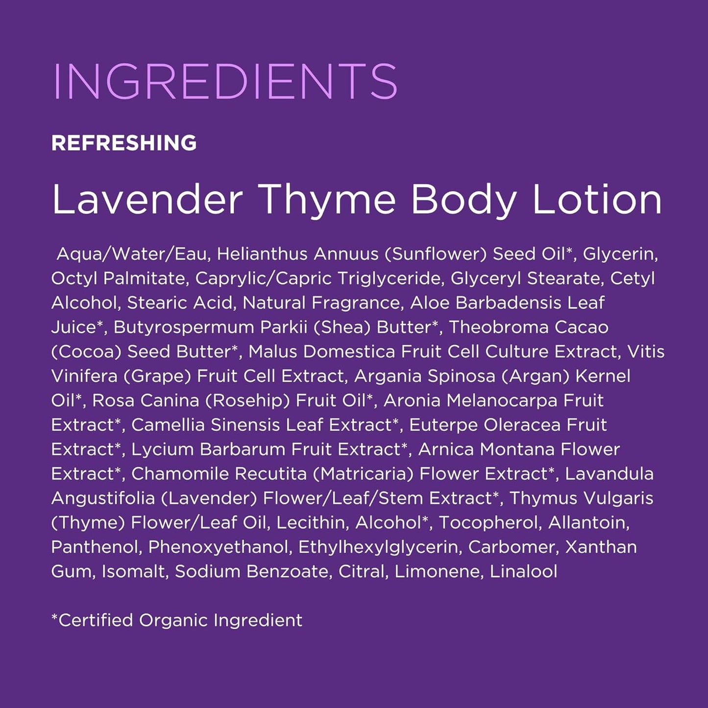Andalou Naturals Lavender Thyme Refreshing Body Lotion, Value Size, 32 Ounce