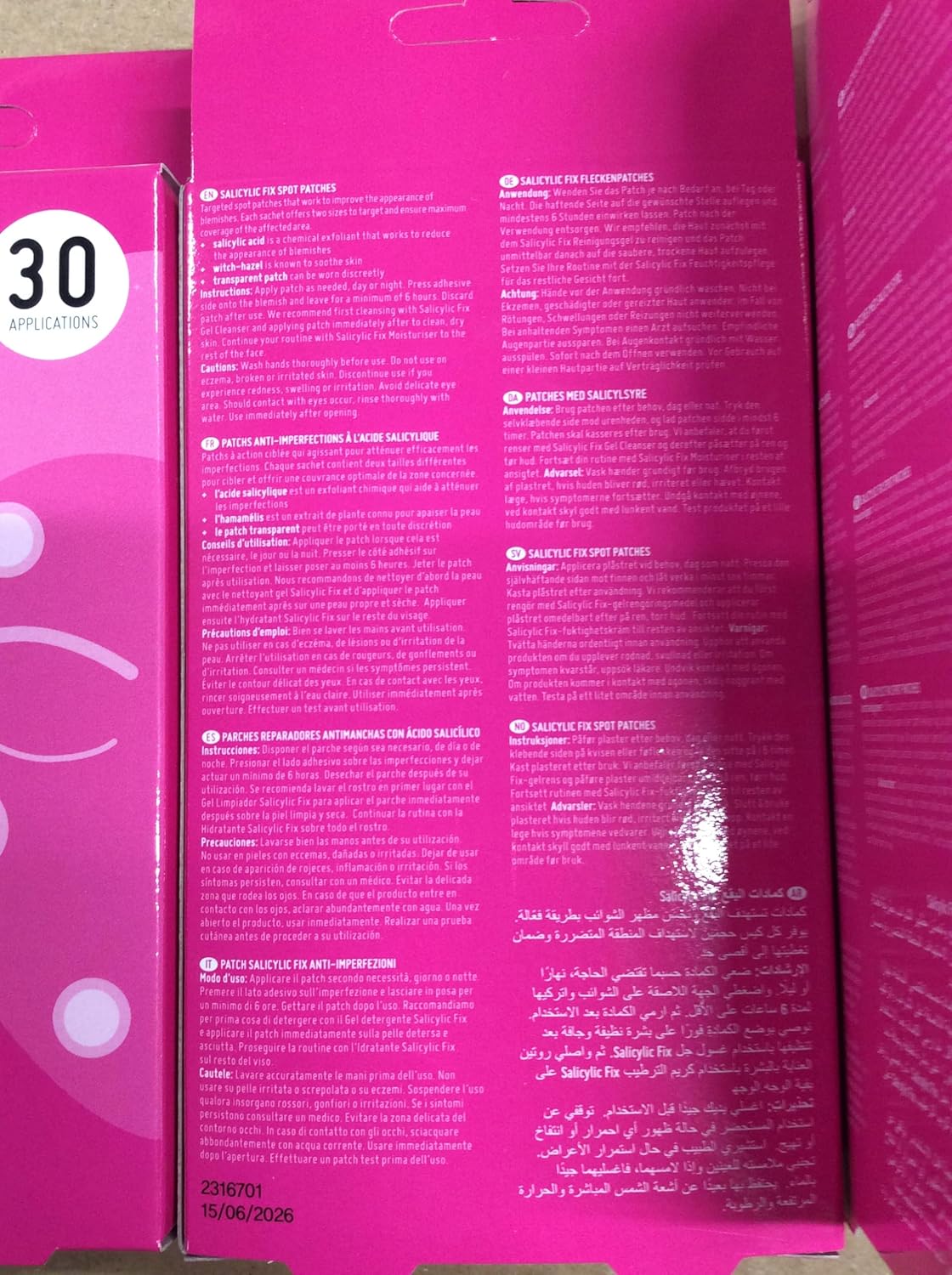 Nip + Fab Salicylic Acid Fix Spot Patches - 30 Count