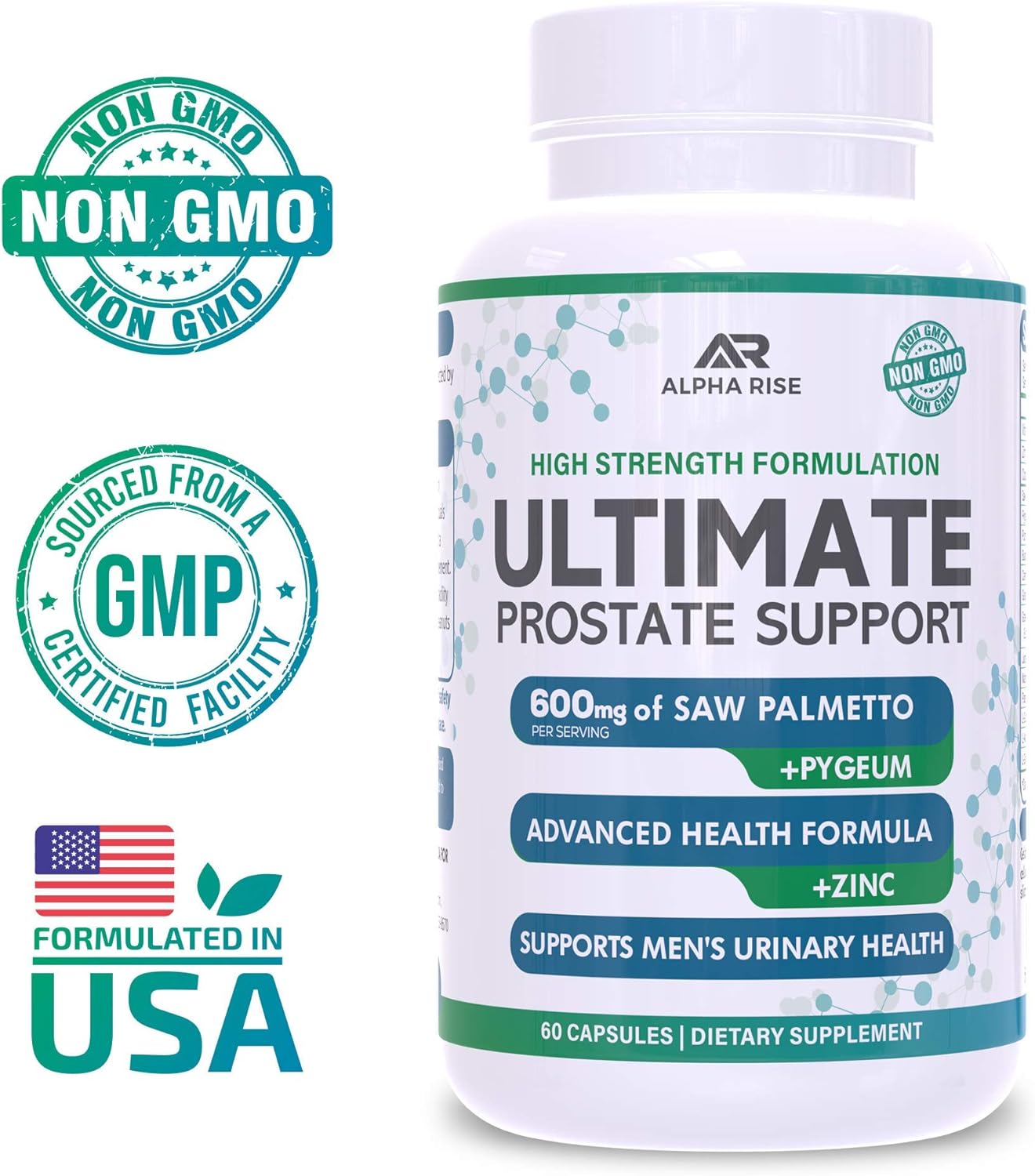 Best Over-the-Counter Prostate Support Health Supplement 60 Capsules